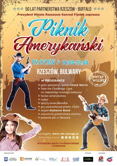 Plakat promujący Piknik Amerykański 2025